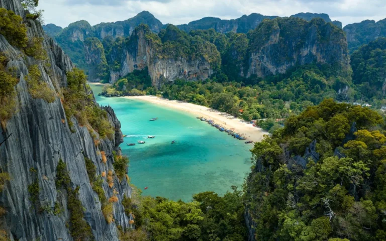 Railay Beach at Krabi Thailand